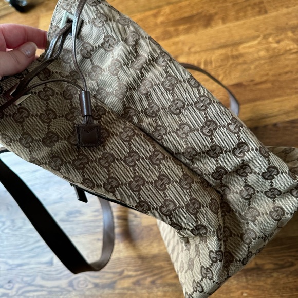 ❤️LAST CHANCE❤️ Gucci Vintage GG Canvas & Leather Tote - Picture 9 of 14